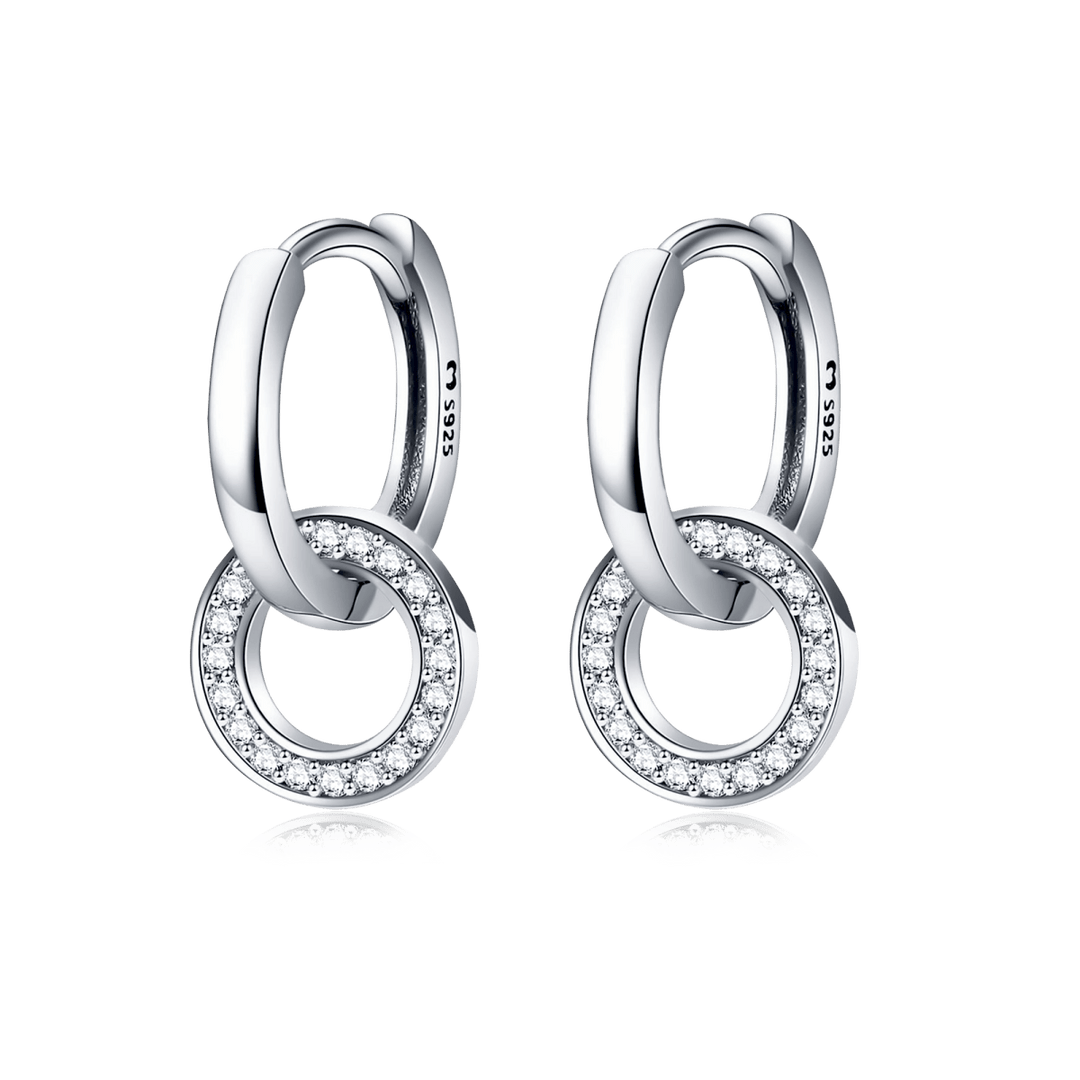 Pendientes de Aros Entrelazados