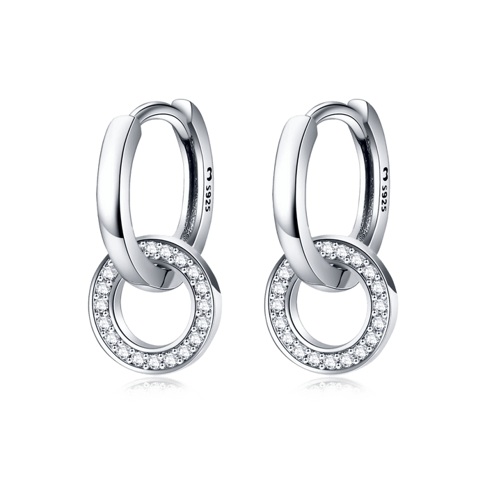 Pendientes de Aros Entrelazados